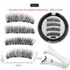 Magnetic False Eyelashes Set With Eyelash Curler Soft Natural Full Strip Reusable No Glue