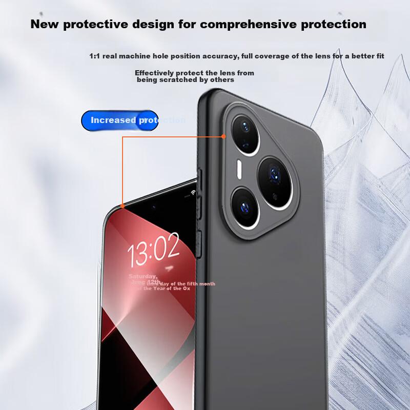 Stiger Phone Case for Huawei Pura80 Pro/Pro+, Huawei P800 Pro/Pro+ Protective Cover, Full Protection Anti-Drop Frosted Anti-Fingerprint Case
