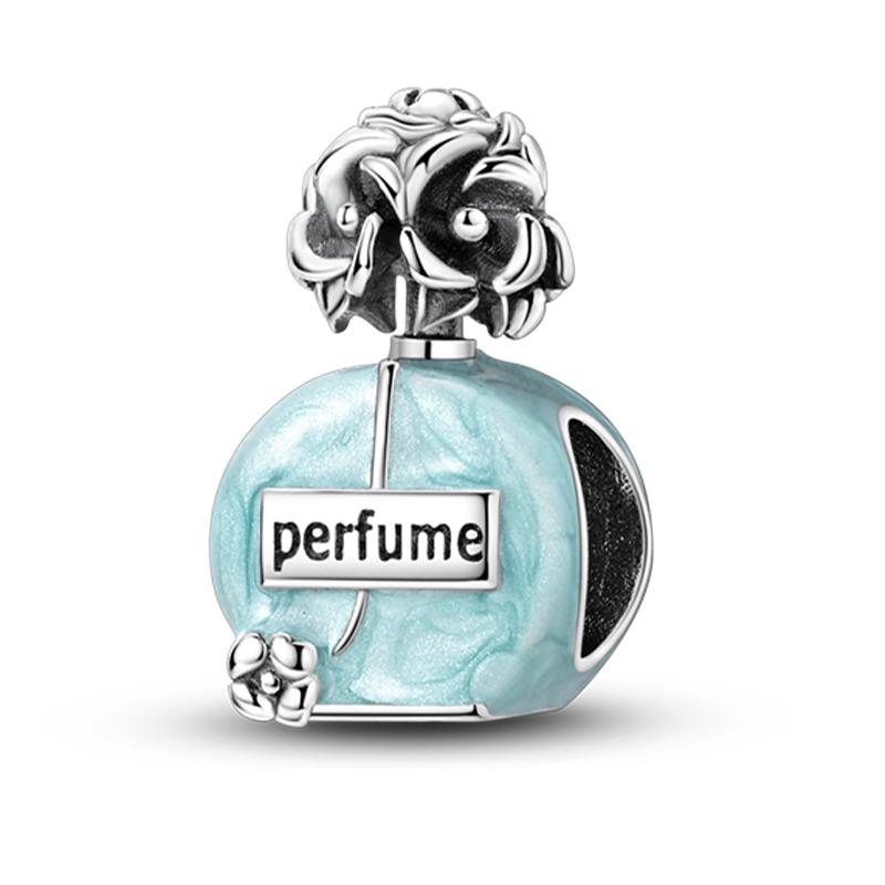 Charms Beads Copper Pink Perfume Bottle Letter Luminous Firefly Tarot Card Beads Fit Diy Bracelets Jewelry