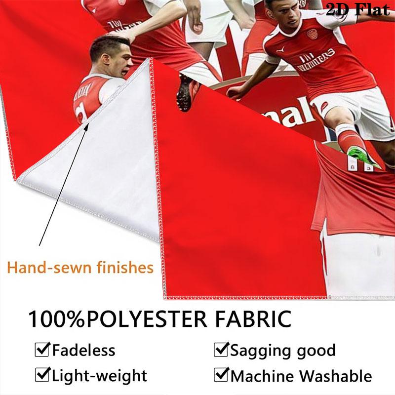 Arsenal Wall Hanging Printed Fabric Blanket Decorative Tapestries for Bedroom Living Room Home Decor
