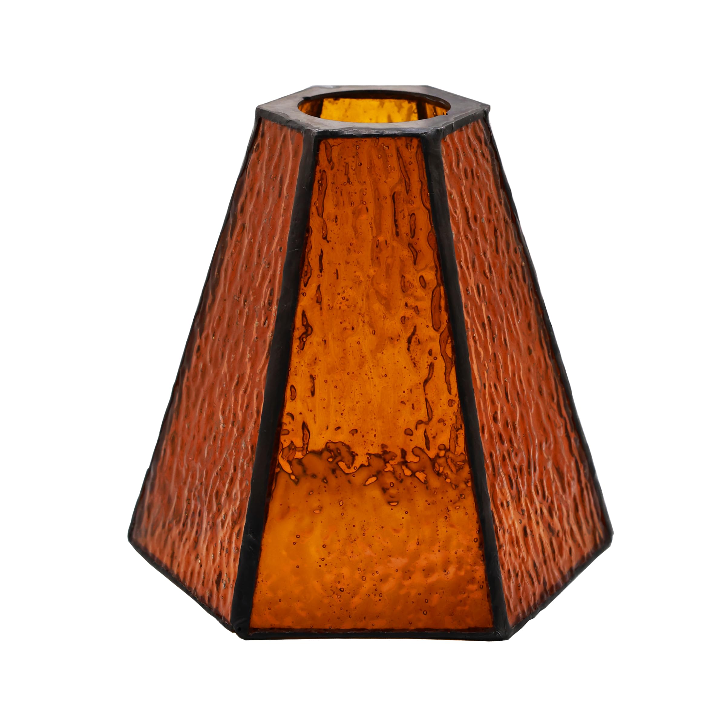

CAMPGEEKS Goal Zero Lantern Shade | Tiffany-style Stained Glass Design | Lantern Custom Part for Camping and Outdoor Use (A-Orange)