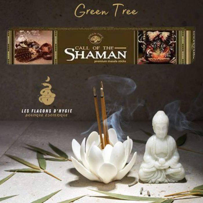 Encens - Green Tree - Shaman - Extra longs - Durée de combustion 45 min - Mixte