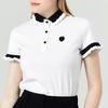 HENRY STUART Women'S Color Block Short Sleeve T-Shirt White