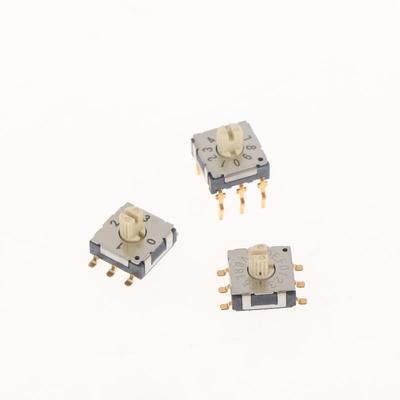 2Pcs Mini Encoder Rotary Encoder Switch Bcd8421 Multi Gear Band Knob Switch Smd Band Switch
