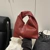 High-end Foreign Style Underarm Small Bag Women's Bag New Niche Casual Woven Dumpling Bag Versatile Small Bag