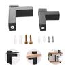 1 Pc Zinc Alloy Adjustable F Shape Partition Bracket Clip Holder Glass Clamps Wall Mount Glass Shelf Bracket 3-24mm/3-28mm
