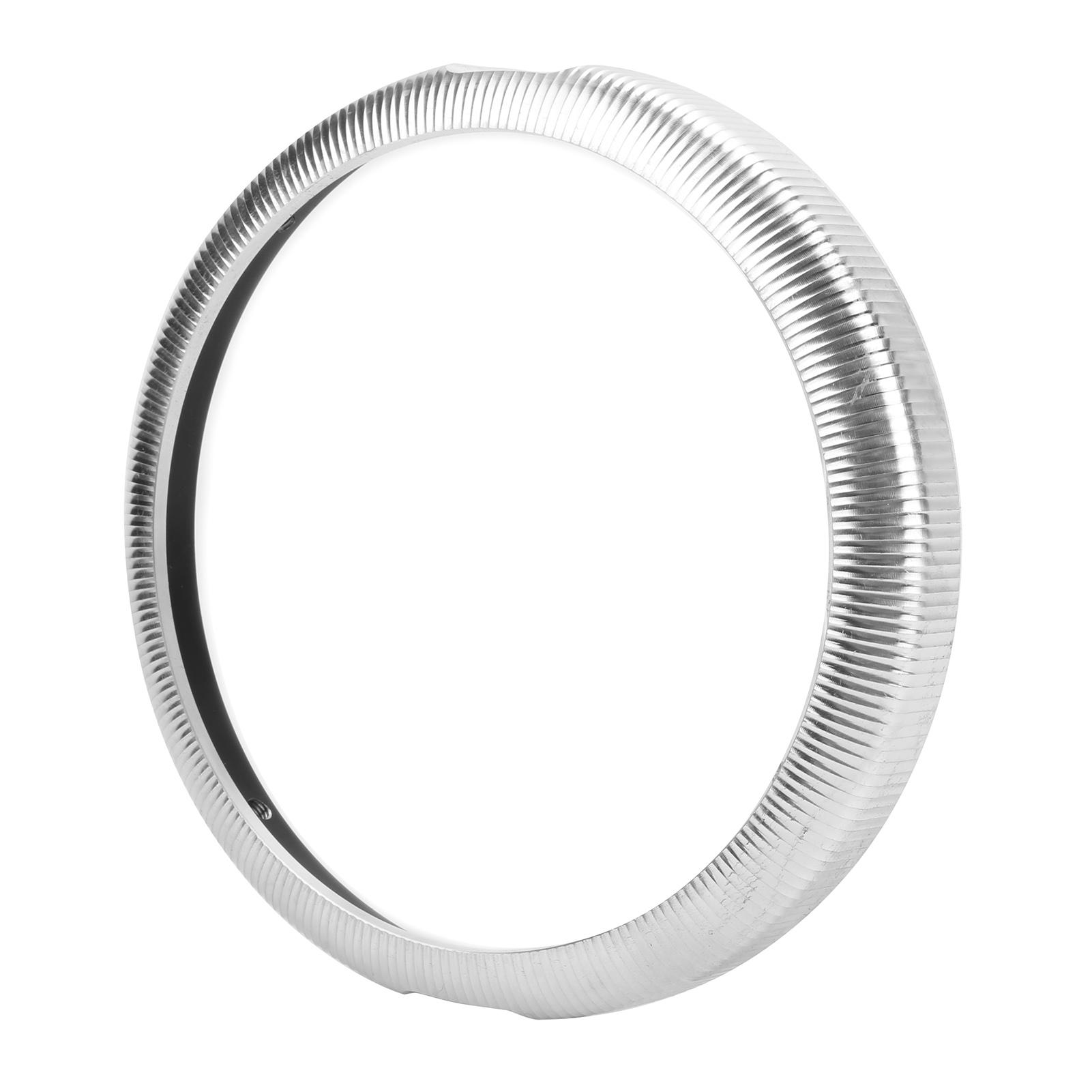 7in Headlight Trim Ring Motorcycle Headlamp Guard Visor Cover Decoration CNC Aluminum Alloy Fit for TouringSilver
