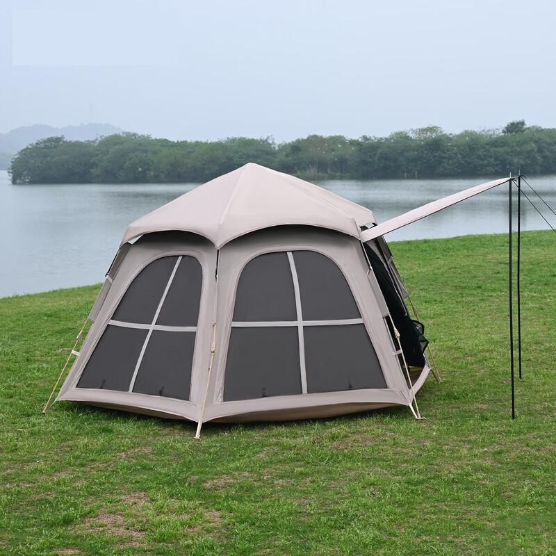 ZISIZ Hexagonal Blackout Quick-Open Camping Tent