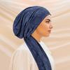 Vintage Rose Pattern Headscarf Hat With Tie Strap For Women Summer And Winter Wear