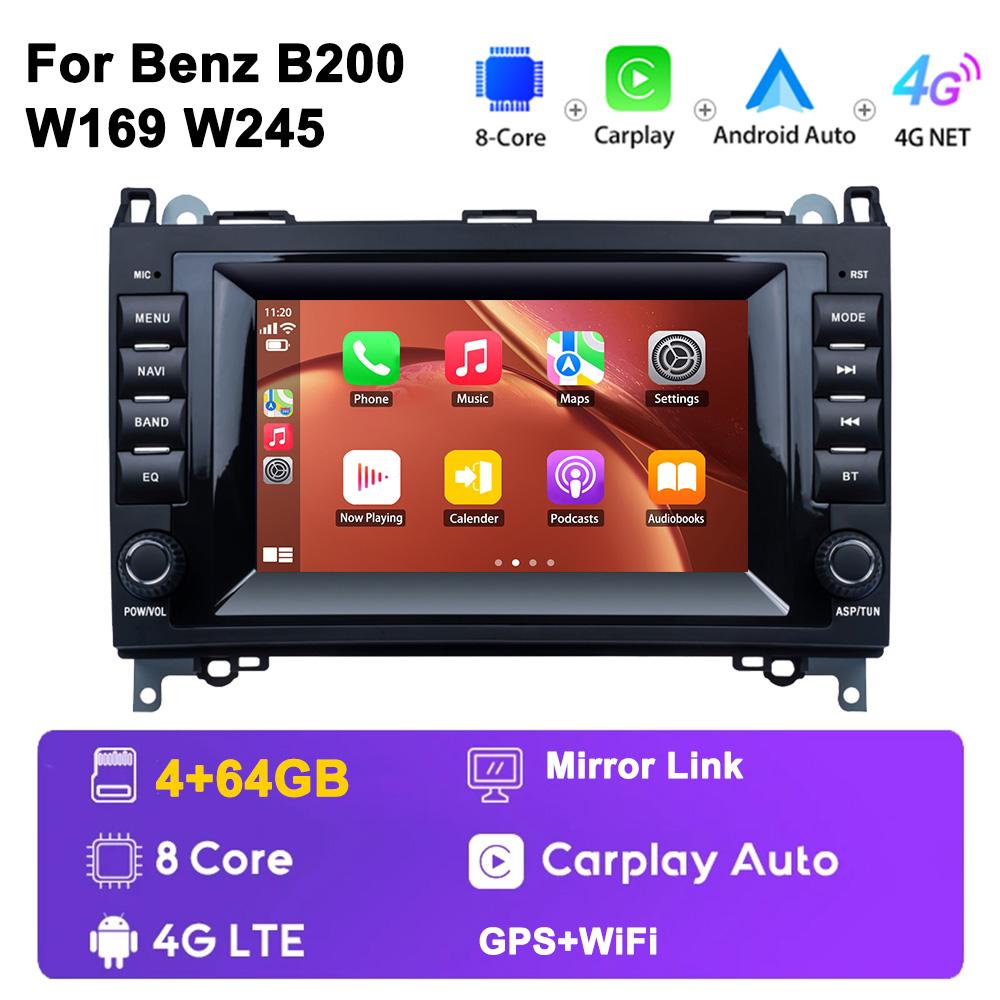 REAKOSOUND Android 2DIN Wireless Carplay AUTO Car Stereo Radio GPS DSP BT Call WIFI Player For Mercedes Benz E Class B200