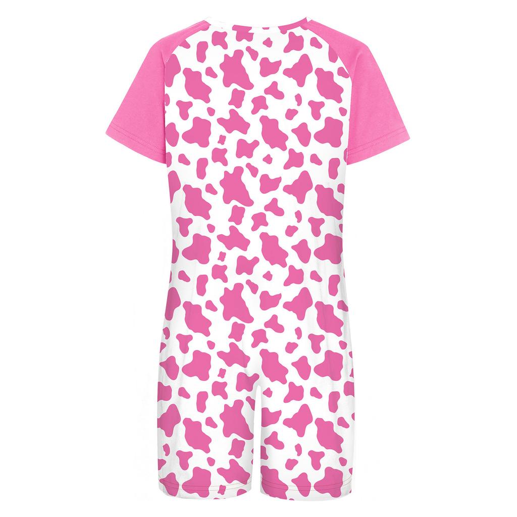 Mono Adorable Estampado Adaptativo para Niños con Necesidades Especiales Cuello Redondo Manga Corta Anti-rozaduras