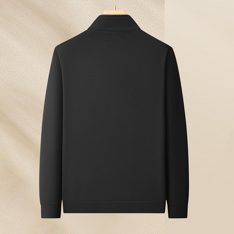 MONTAGUT Men's Warm Stretchy Stand-Collar Sweatshirt Jacket