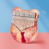 Thumb Piano Kalimba Instrument 17/21 Keys Acrylic Mini Finger Piano Musical Instruments with Tuning Mallet for Beginner