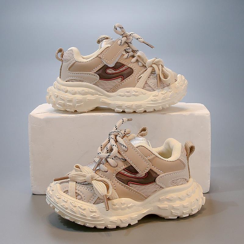 Kinder-Babysneaker 2025 Frühling und Herbst neue Jungen-Mesh-atmungsaktive Schuhe Koreanische Version von Mädchen-Kleinkindschuhen mit weicher Sohle