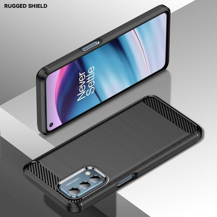 For Lenovo K14 Brushed Texture Carbon Fiber TPU Phone Case