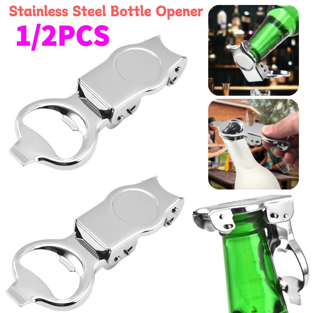 1/2Pcs Stainless Steel Beer Bottle Opener Foldable Bottle Stopper Bottle Cap Opener for Kitchen Restaurant Party