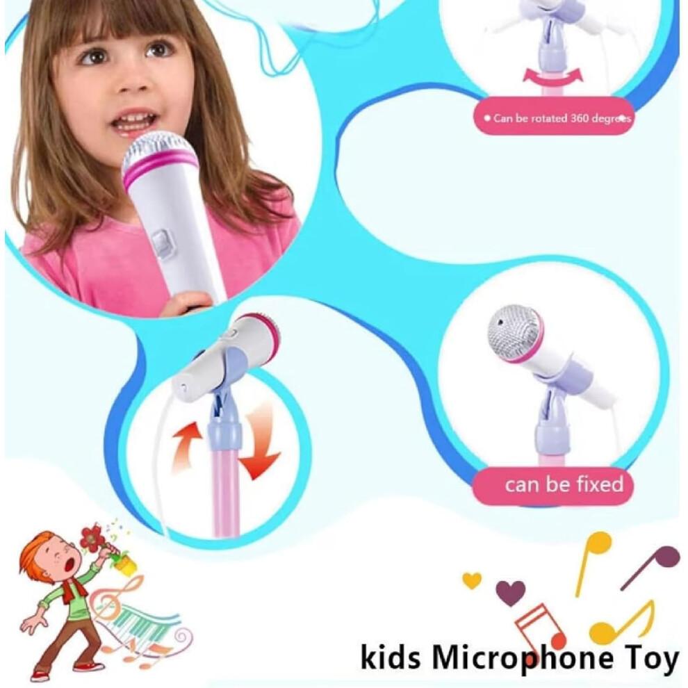All-in-One Microphone Toy Karaoke Machine for Kids Stand Colourful Lights
