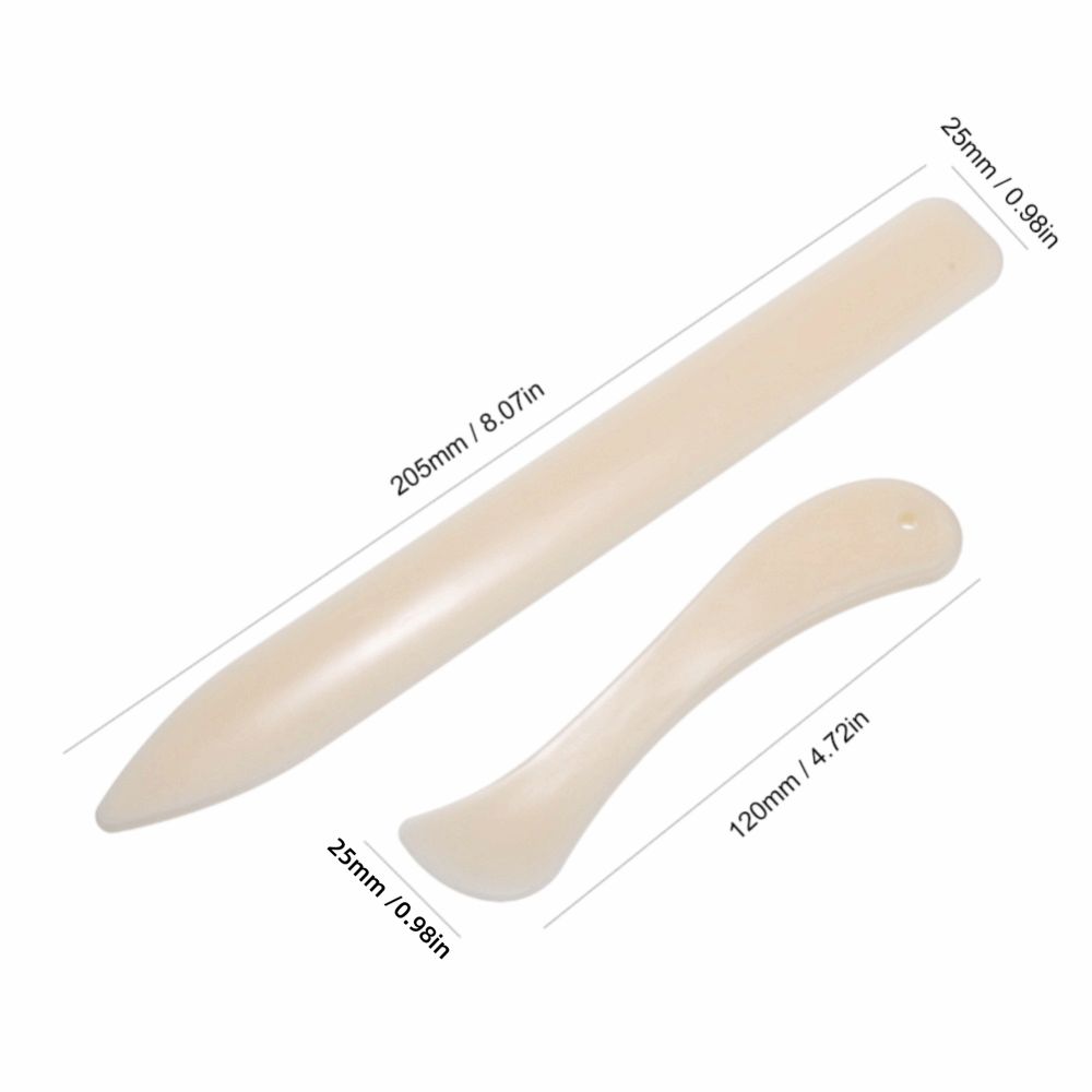 2 gab. Balts ABS kaula locītājs Manuāls instruments Iezīmēšanas instruments Izsekošanas instrumenti Papīra locītājs DIY rokdarbi