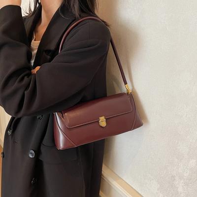 Fashion PU Baguette Shoulder Bags Hot In Fashion Autumn and Winter New Styles Luxury Sense Shoulder Bags for Women High Quality
