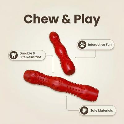 Yousheng Textured Stick Dog Toy Bite Resistant Puppy Chew Toy Interactive Tug-of-War Toy for Medium Large Dogs Tooth Cleaning Training
