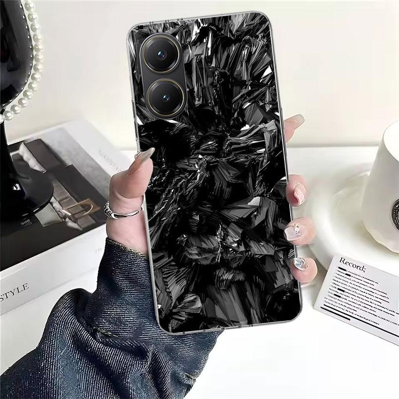 Forged Carbon Pattern For Xiaomi Poco X7 X6 X5 X4 Nfc F7 Ultra F6 F5 Pro Phone Case F4 Gt F3 M6 M5 M4 M3 5G Fundas Cover Coque