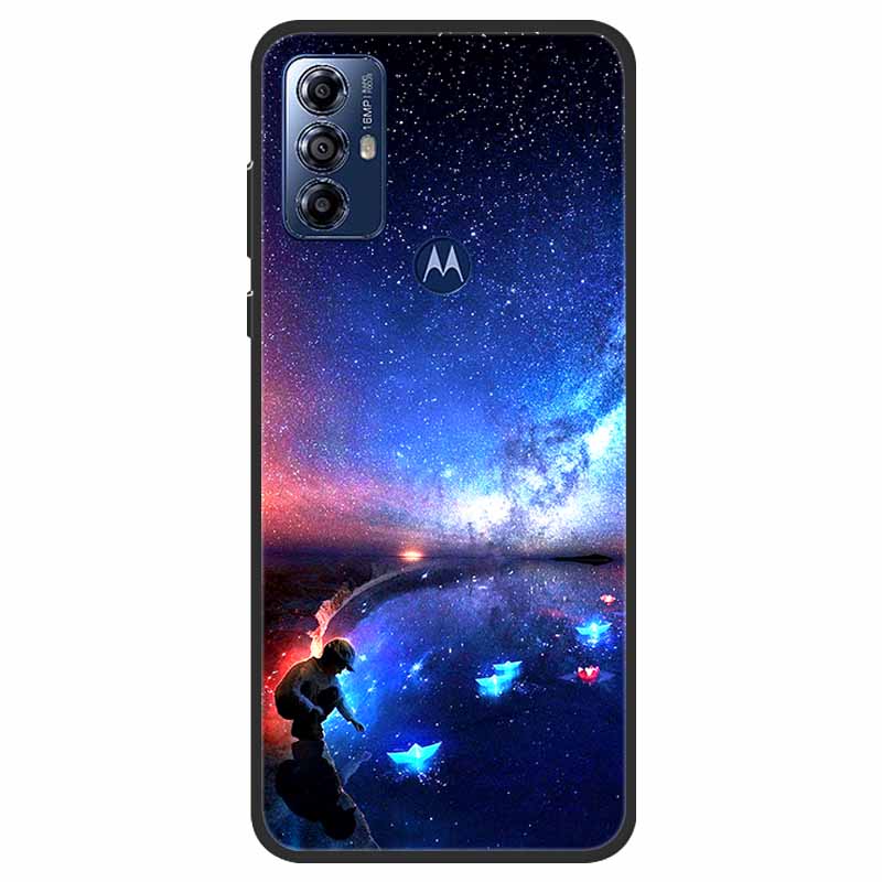 Für Motorola Moto G Play 2023 Hülle Weiche Silikon-Rückseite für Moto G Play 2023 Hülle GPlay 2023 Schwarze Handyhülle