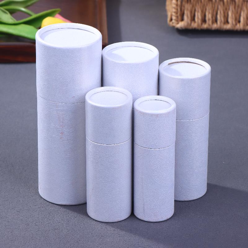 1 Pcs Copperplate Paper Tube Box Paper Gift Packaging Round Cylinder Oil Bottle Package Cardboard Tube For Essential Oil Perfume
