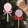 Bunte Weihnachts-Lutscher-Dekorationen - Kreative Süßigkeiten-Ornamente für Bäume und Schaufenster