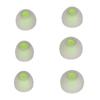 3 Size 6 Pcs Replacement Earplugs Soft Silicone Eartips Noise Reducing Earbuds for EarphonesGreen Gray