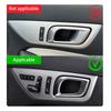 Real Soft Carbon Fiber Trim Sticker For Mercedes Benz SLK R172 2011-2014 2015 2016 SLC 2016- Car Inner Door Handle Frame
