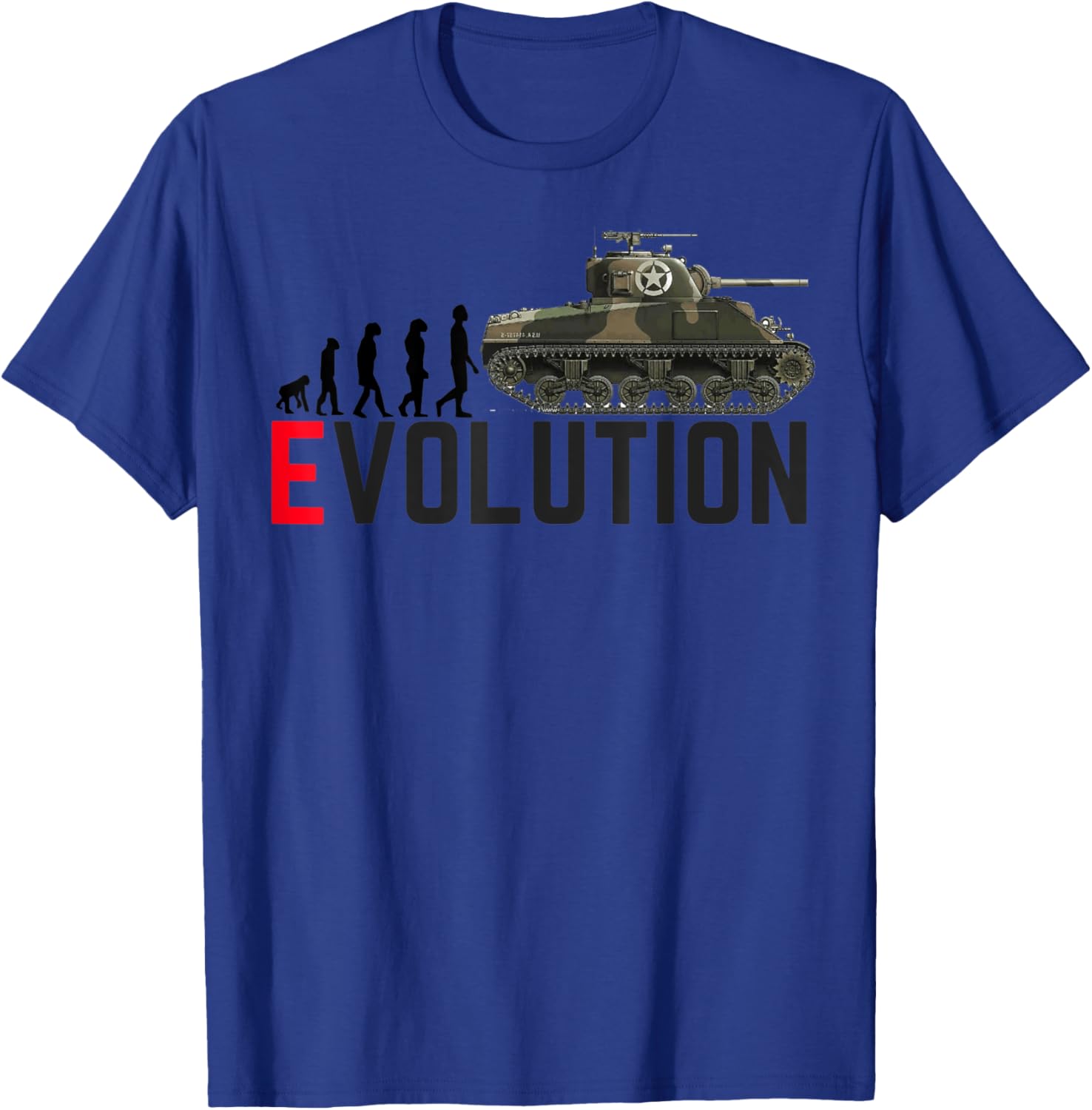 

Funny Evolution WWII US Army M4 Sherman Tank TShirt 100 Cotton ONeck Short Sleeve Summer Casual Mens Tshirt Streetwear 4XL