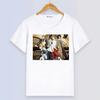 Anime Stray Dogs Haut d'été blanc à manches courtes pour femme, impression numérique, dessin animé, tenue de couple, Cosplay, T-shirt respirant pour femme et homme