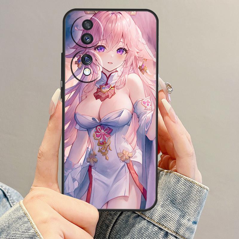 Genshin Impact Yae Miko Case For Honor Magic 8 7 6 5 Pro 200 400 Lite 50 70 90 X9d X9c X9b X9a X8b X8c Win RT Cover