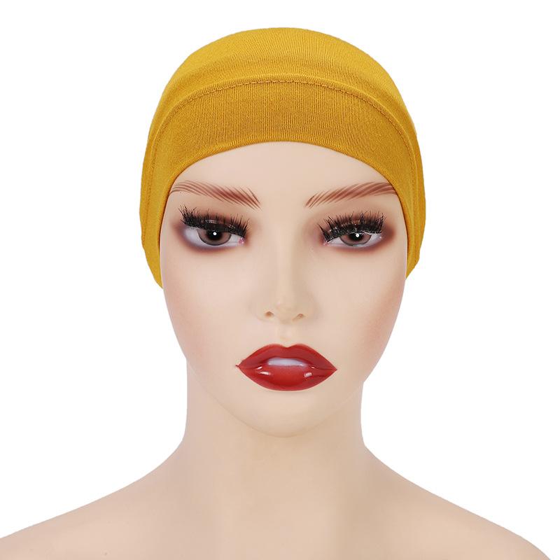 Women Soft Cotton Under Scarf Cap Turban Ready Wear Hijab Cap Female Headscarf Bonnet Hijabs Head Wraps For Women