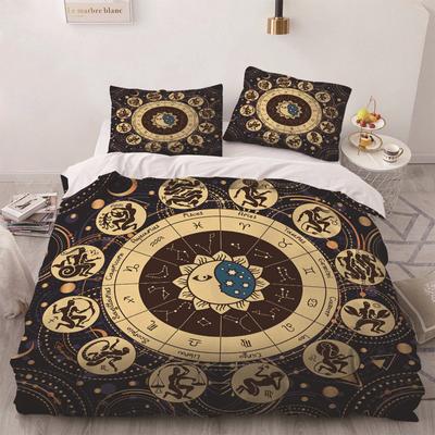 Constellation Duvet Cover Sun And Moon Bedding Collection Zodiac Signs Astrology Comforter Cover Spiritual Gifts For Girls Teens Women