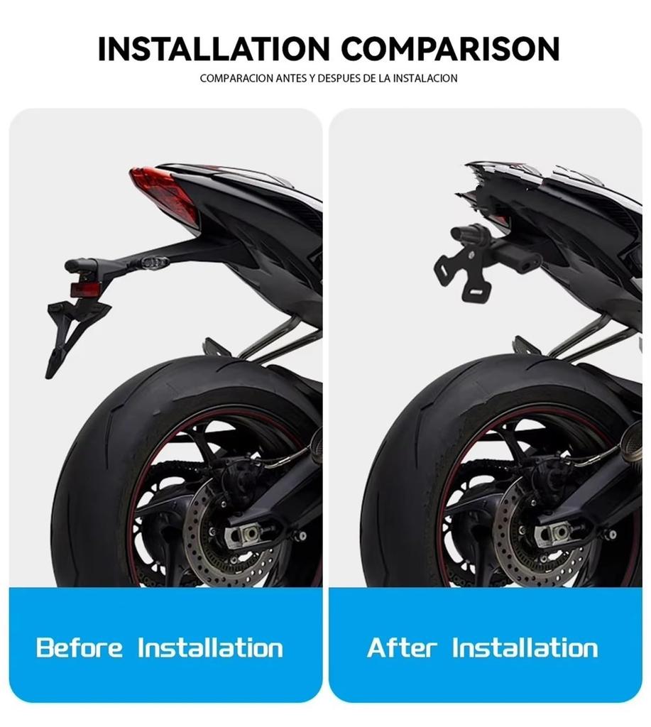 Fender Eliminator Street Triple 765 R RS S 675 Daytona 675 R Motorcycle Rear