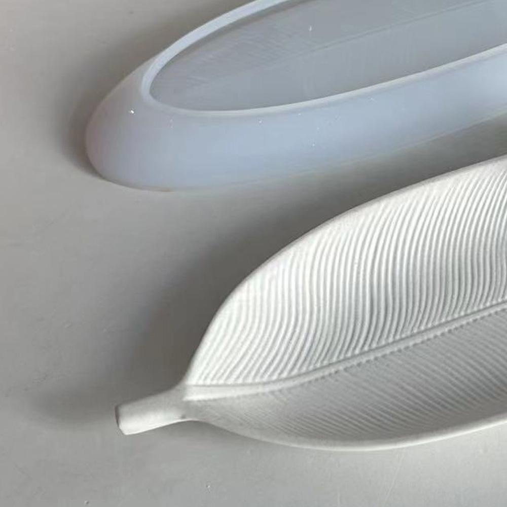 DIY Leaf Plate Mold Leaf Plate Tray Plaster Mold Furniture Decoration Mold