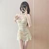 Swimsuit Female Small Split Boxer Skirt Hot Cute Girl Plaid Student Vacation Conservative