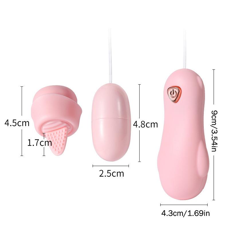Vibratore a Doppio Salto Uovo Pallottola Vibrante Stimolatore Clitorideo Punto G Succhiante Vibratore Clitoride Vagina Femminile Masturbazione Giocattoli Sessuali