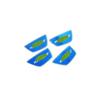 Fit For Ford Focus ST RS 2012-2014 Steel Blue Interior Door Bowl Cover Trim 4PCS