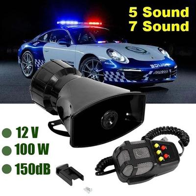 NEW 7 Sound Car Air Horn Loud Speakers Loud Car Horn Megaphone Warning Alarm Police Fire Siren Speaker 12V 100W Truck Worldmuma
