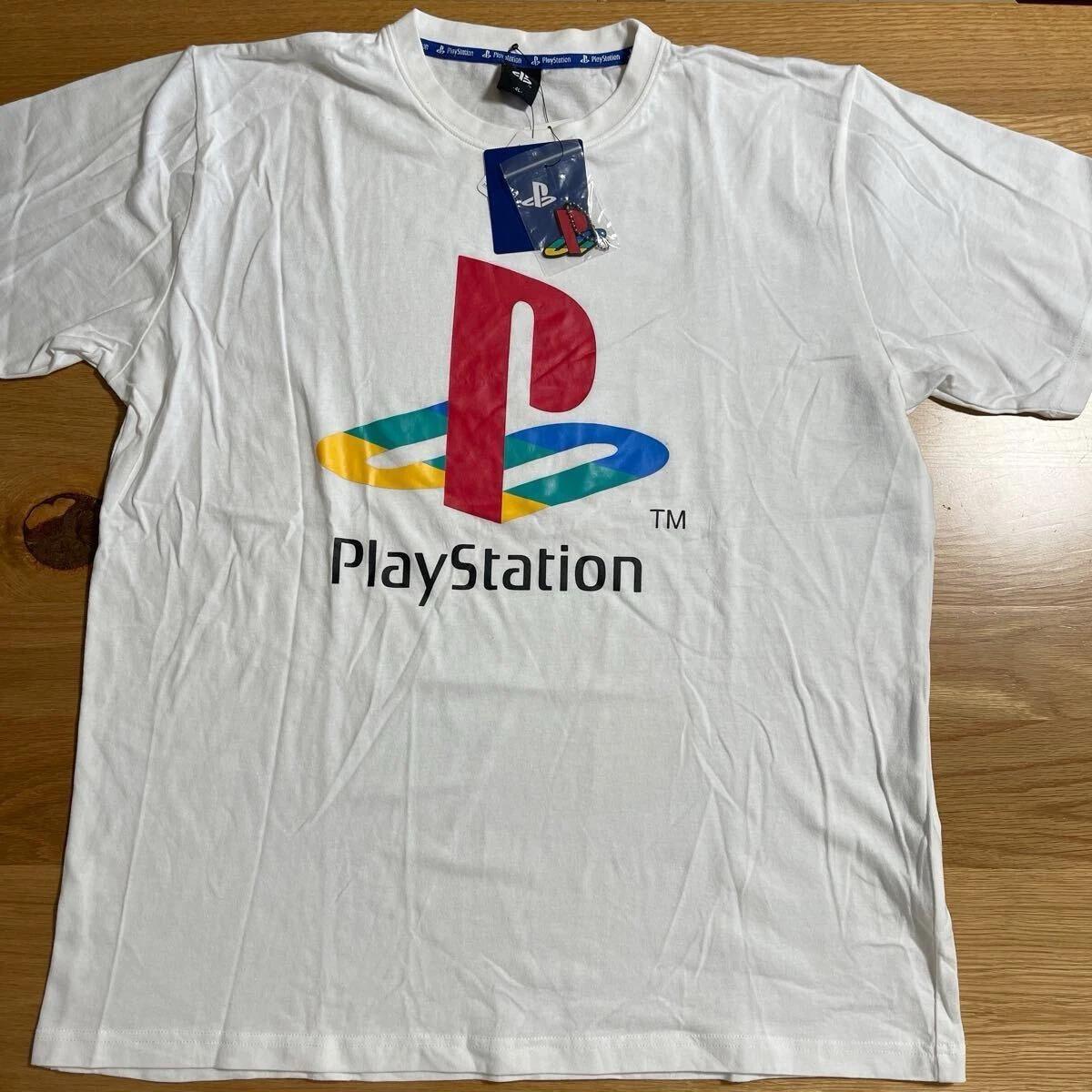 Футболка Sony PlayStation 4XL Белый Логотип Игровая Футболка Новая с Бирками 3XL