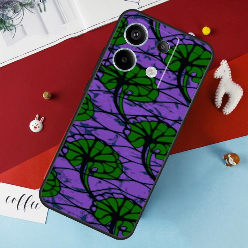 African Wax Pattern Fabric Case For Xiaomi Redmi Note 14 12 11 10 13 Pro 15 Pro Plus Redmi 15 14C 10C 12C 13C 15C Cover