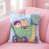 Funny Chinese Cartoon BBigEar Tutu Cushion Cover Pillow Case Soft Skin Friendly Fabric  Concealed Zipper