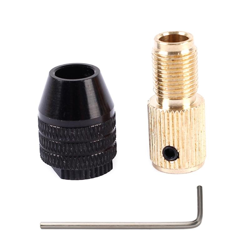 Electric Shaft Mini Chuck Shaft Hole Diameter 3.17mm Micro Chuck Fix Device Tool with Hexagonal Wrench