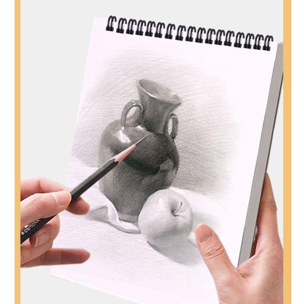 100 Sheets Thick Drawing Paper Spiral Bound Artist Sketch Pad Premium Coil A4 Sketchbook  Sketch