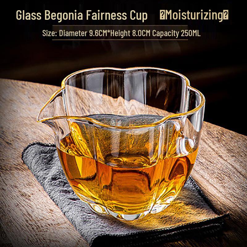 Plum Blossom Glass Tea Server