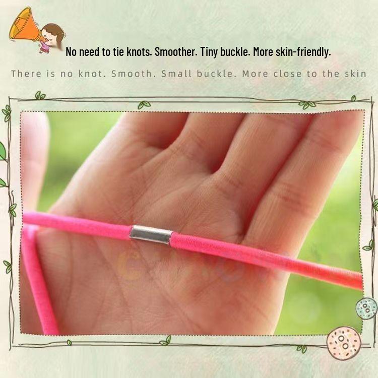 Coardă de sărit multicoloră nostalgică pentru copii: Brățară elastică în șapte culori inspirată de anii '80, perfectă pentru sporturile elementare.