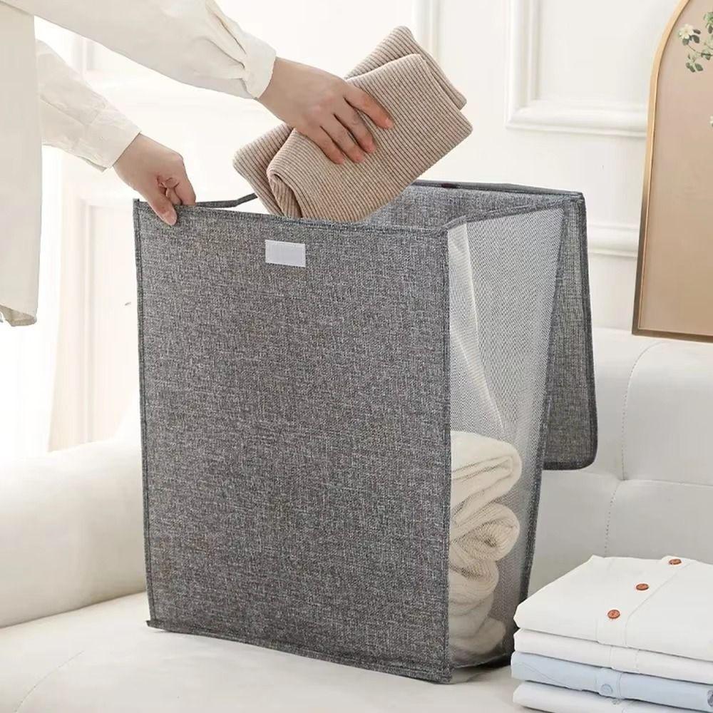 Punch Free Sundries Storage Bag Wall-mounted Clothes Storage Container  Household