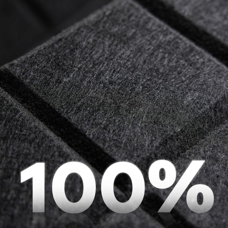 Set mit 12 selbstklebenden Akustikschaumstoffplatten Schalldämmende Wandpaneele Geeignet für Aufnahmestudios und Klassenzimmer